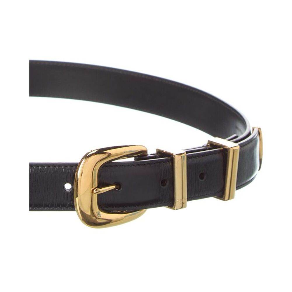 Celine Western Leather Belt, Black - Picture 2 of 3